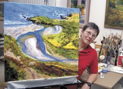 Alyce in her studio